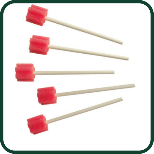 Oral swabs — pack of 100