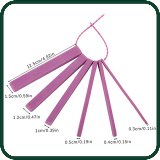 Purple biting blocks — bilateral set